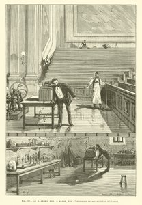 M Graham Bell, In Boston, Voert De Ervaring Uit Met Zijn Tweede Telefoon door French School
